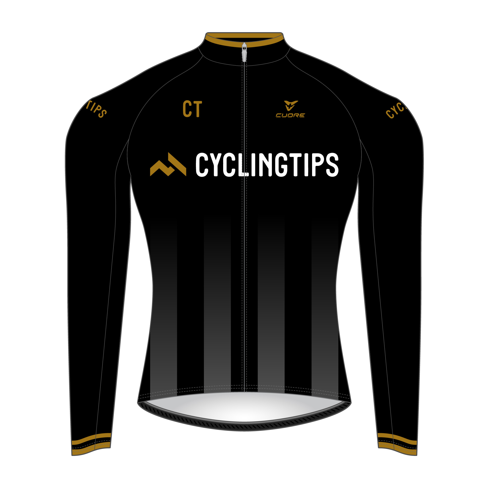 Image for Women's Silver L/Sleeve Thermal Jersey Black-Gold